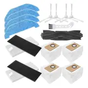 For Q11 Robot Vacuum Cleaner Accessories Main Side Brush Mop Cloth HEPA Filter Dust Bags Replacement Parts