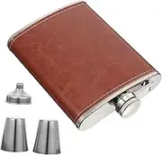 Mobestech Mini Portable Alcohol Flask Outdoor Pocket Flask Stainless Steel Construction Vintage Look Set