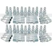 50pcs 1/4 NPT Air Hose Fittings M Style Tool Line Compressor Construction Plug