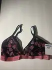 New Calvin Klein Women's CK One Unlined Rose-Print Triangle Bralette - XL