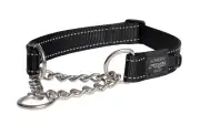Rogz Control Obedience Non-Slip Dog Collar Black XL
