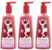 3 Bath & Body Works WINTER CANDY APPLE Antibacterial Deep Cleansing Hand Soap