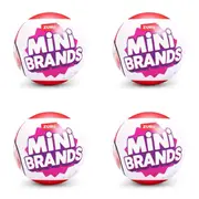 4PK Zuru Mini Brands Netflix S1 Capsule Minaiture Toy 3.74cm Kids Assorted 3y+