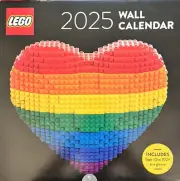 Lego 2025 12 Month Wall Calendar NEW Free Shipping