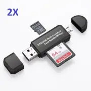 2X USB All in One Multi Memory Card Reader MINI USB OTG Micro SD/SDXC