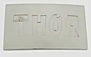 The Mighty Thor Silver Belt Buckle Marvel Comics Hammer Logo Officially Licensed