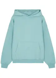 Colorful Standard Hooded Cotton Sweatshirt - Teal - S S