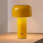 Italian LED Bar Restaurant Table Lamp Bedside Lamp Bedroom Mushroom Lamp Recharg