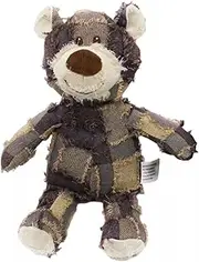 AIMALL 1Pcs Plush Teddy Bear Dog Chew Toy, 2 Sizes, 7.9in/5.9in, Pet Toy with Squeaker, Anxiety Relief for Large Breeds, Teeth Cleaning for Schnauzer and Retriever