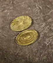 Brass Oval Hurricane Worry Stone