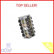 Kamenstein 20 Jar Heritage Revolving Countertop Spice Rack Organizer with Spices