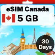 eSIM Canada - 5 GB - 30 Days - Travel eSIM | QR code activation