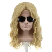 Long Blonde Men Party For Cosplay Costume Halloween Hair Wigs