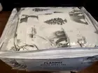 Great Bay Home 100% Turkish Cotton Queen Lodge Holiday Flannel Sheet Set | Deep