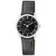 【CITIZEN 星辰】石英指針女錶 皮革錶帶 黑色錶面 防水50米(ER0207-09E)