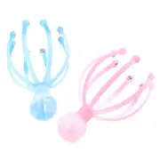 Head Massager Scratcher Neck Massage Scalp Relax Calm Stress Relief Octopus T-YZ