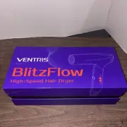 VENTRIS Blitzflow Ionic Hair Dryer Magnetic Diffuser High Speed Styling Blow dry