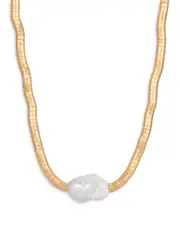 Ettica Freshwater Baroque Pearl Collar Necklace, 15-20