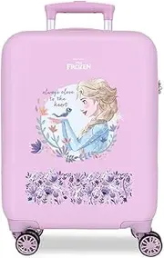 Joumma Disney Close to The Heart Frozen Cabin Suitcase Purple 33 x 50 x 20 cm Rigid 2 kg Combination Lock Side ABS 2 kg 33L Hand Luggage, Berry, One Size, Cabin Suitcase