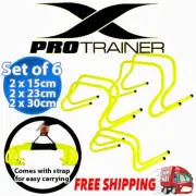 HURDLES set of 6 HURDLE AGILITY TRAINING SPEED SPORT SOCCER FOOTBALL SPORT