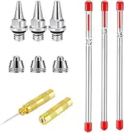 0.2mm/0.3mm/0.5mm Airbrush Nozzle and Needle Cap With Repair Tool Replacement Parts for Spray Gun Sprayer Accessories