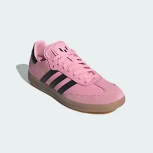 【adidas 愛迪達】SAMBA MESSI 運動休閒鞋(IH8158 ORIGINALS休閒鞋 室內足球鞋 粉)