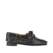 [BALLY] BALLY Openworked leather Plume loafers Woman 38+ 38+ Black