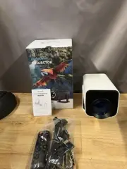 Polocsh HY320 Mini Projector with Wi-Fi &Bluetooth, 1080P 10,000 Lumens White