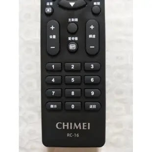 CHIMEI 奇美原廠遙控器 RC16專用TL-65M100,TL-55M100,TL-50M100,TL-43M100