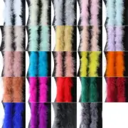 Marabou Feather Long Colors Boa Fluffy Turkey Carnival Party Costume Trim Dyed
