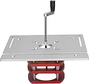 Router Lift System, Aluminum Alloy Precision Router Lift Base Plate with Stainless Steel Support Rod, Router Lift for 64-66mm Diameter Motors, Router LIF for Small Trimming Machine (Silver)