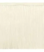 Chainette Fringe Trim, Color# OW - Off White Ivory [Sold By The Yard]