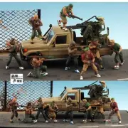 Homemade 1/72 Rebels Bandits 8 Finished Painted Model ( Without vehicle )