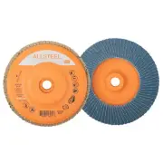 Walter 06W508 5x5/8-11 ALLSTEEL Flap Disc Spin-On Eco-Trim 80 Gr Type 27S 10 pk