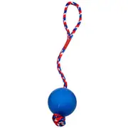 Paws For Life Solid Rubber Ball With Rope