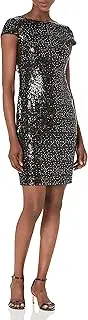 Calvin Klein Women's Short Sleeved Sequin Sheath Dress