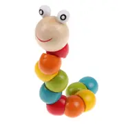 5Pcs Wooden Insects Toy DIY Educational Toy Colored Insects Baby Kid Education Toy