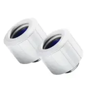 Bitspower Artemis Advanced Multi-Link Fitting For OD 14MM, Arctic White, 2-pack