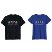 T Shirt Elizabeth II UK Union Jack Platinum Jubilee T-Shirt Crown Queen 2022