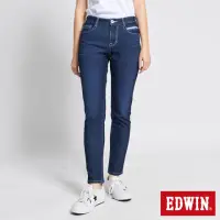 在飛比找momo購物網優惠-【EDWIN】女裝 JERSEY EJ2冰河玉錐形長褲(酵洗