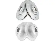 Front and Rear Brake Rotor Set For 1999-2002 Saab 93 2000 2001 BP784BB (for: Saab)