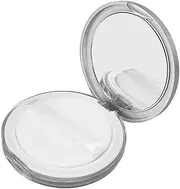 Portable Makeup Setting,3g Plastic Empty Refillable Loose Powder Box,Powder Blush Case Container with Powder Puff and Mirror