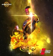 1/8th, 1/6th or 1/4 Scale B3Dserk Designs Yellow Lantern Sinestro Bust Kit