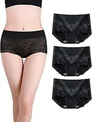 [marysgift] Sexy Underwear for Women Ladies Full Briefs Soft Panties 3 Pack