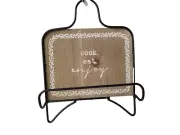 Cook, Eat, Enjoy Recipe Holder Book Stand Holder Display Black