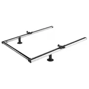Cruz 2 aluminium extensible roller supports + 60 cm inox roller, 941-192