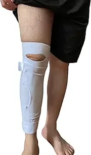 Catheter Leg Bag Holder Calf Catheter Leg Strap Urinary Drainage Tube Holder Catheter Stabilization Device Anti Slip Anti Irritation Catheter Holder Elastic Calf Catheter Brace (S)
