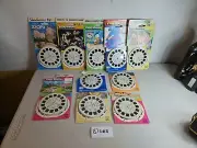 New View-Master Reels Lot Rudolph Aladdin Zion Garfield Knight Rider Pony 81D68