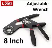 8inch Adjustable Torque Wrench Pipe Socket Universal Car Repair Spanner Hexagon