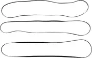 ETHZZLE 2sets Turntable Belt Replacement Rubber Phonograph Belt Smooth Rotation for Record Players 3pcs*2